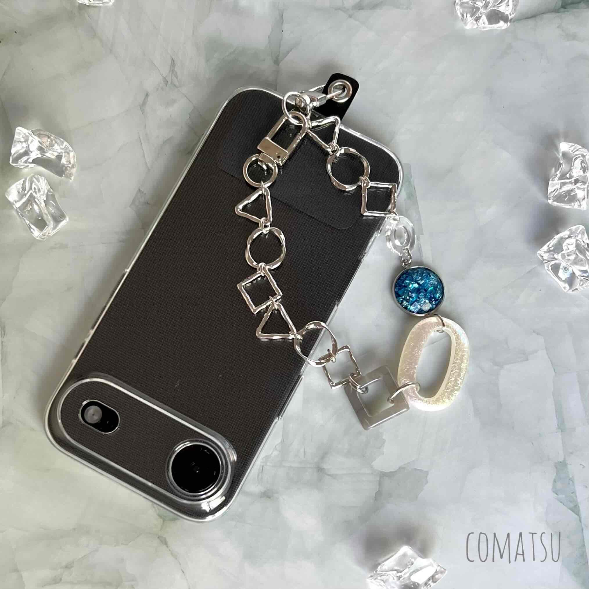 MODEsilver△〇☐ ハンドストラップ 落下防止スマホストラップ お洒落リストストラップ | 5枚目